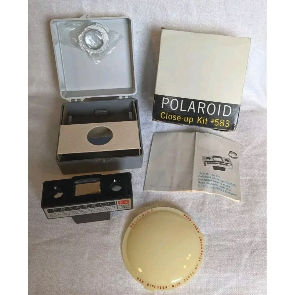 Polaroid Close Up Kit #583 Attachment For Color Pack Cameras Accessory Lens Vtg